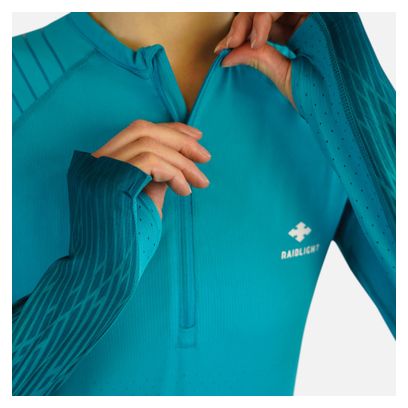 Maillot Manches Longues Femme Raidlight R-light Turquoise