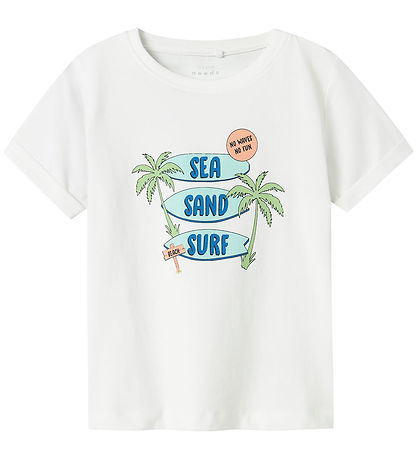 Name It T-Shirt - NmmVux - Bright White/Sea