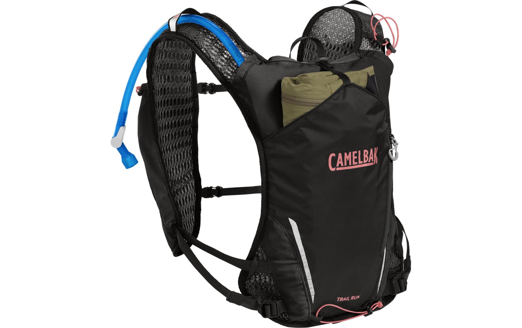 Womens Trail run vest black SchwarzLeichte Gewichtsweste für Damen