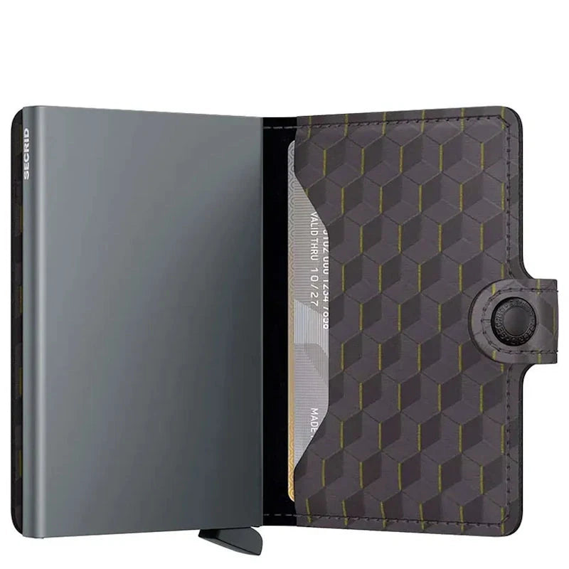 Secrid Mini Wallet Optical Grey Yellow