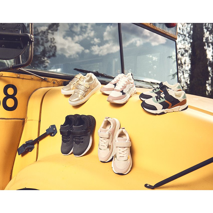 Baskets de sport à empiècements contrastés pour fille - Blanc