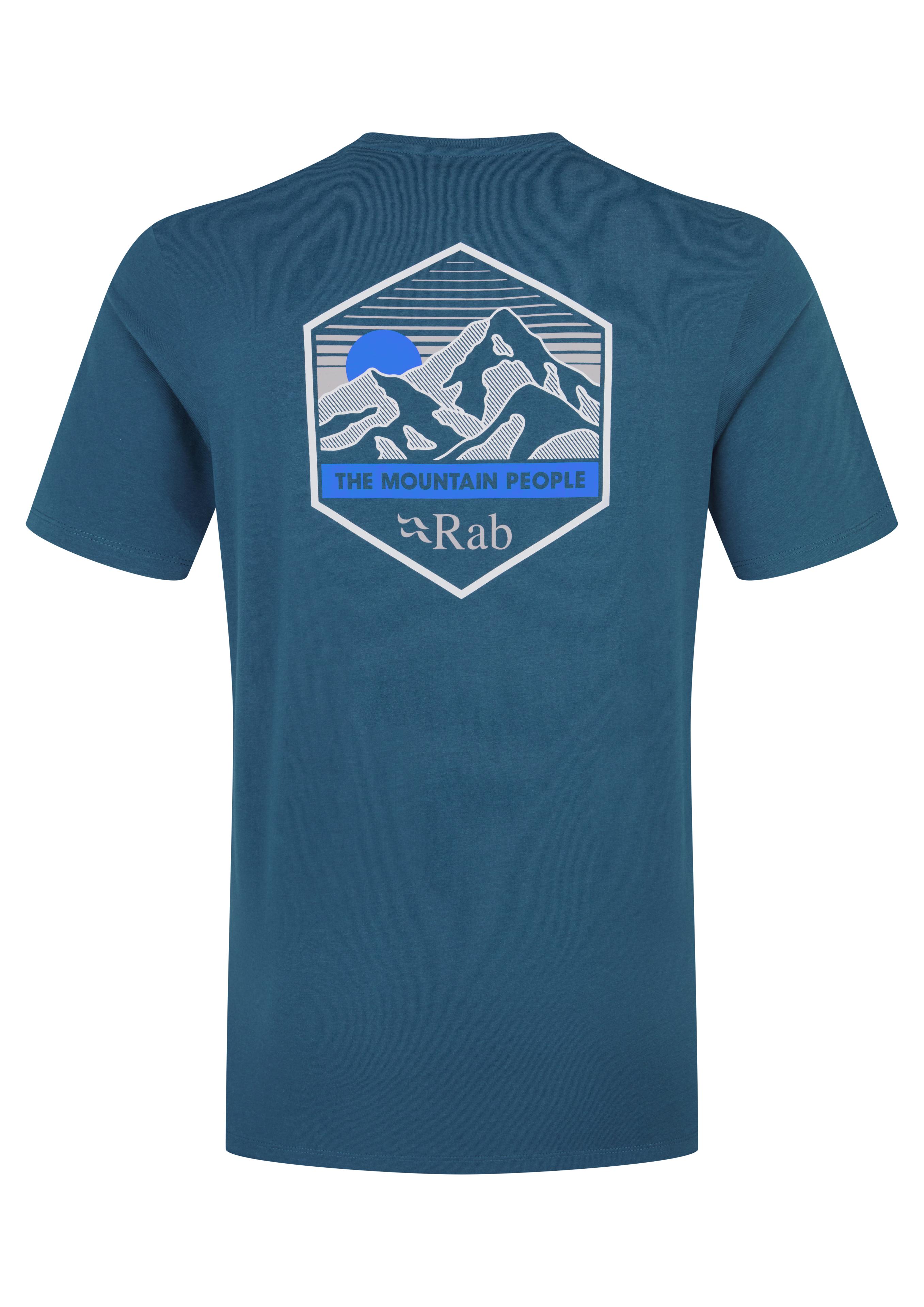 Rab Stance Mountain Peak Tee Tempest Blue