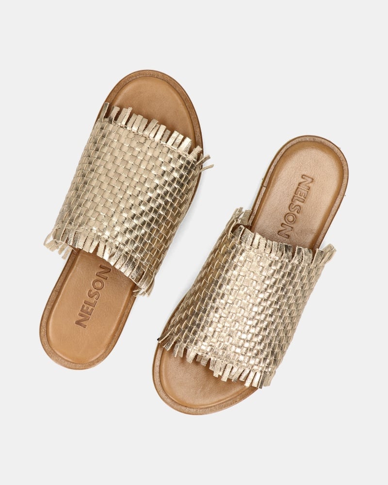 Nelson Slippers  - goud