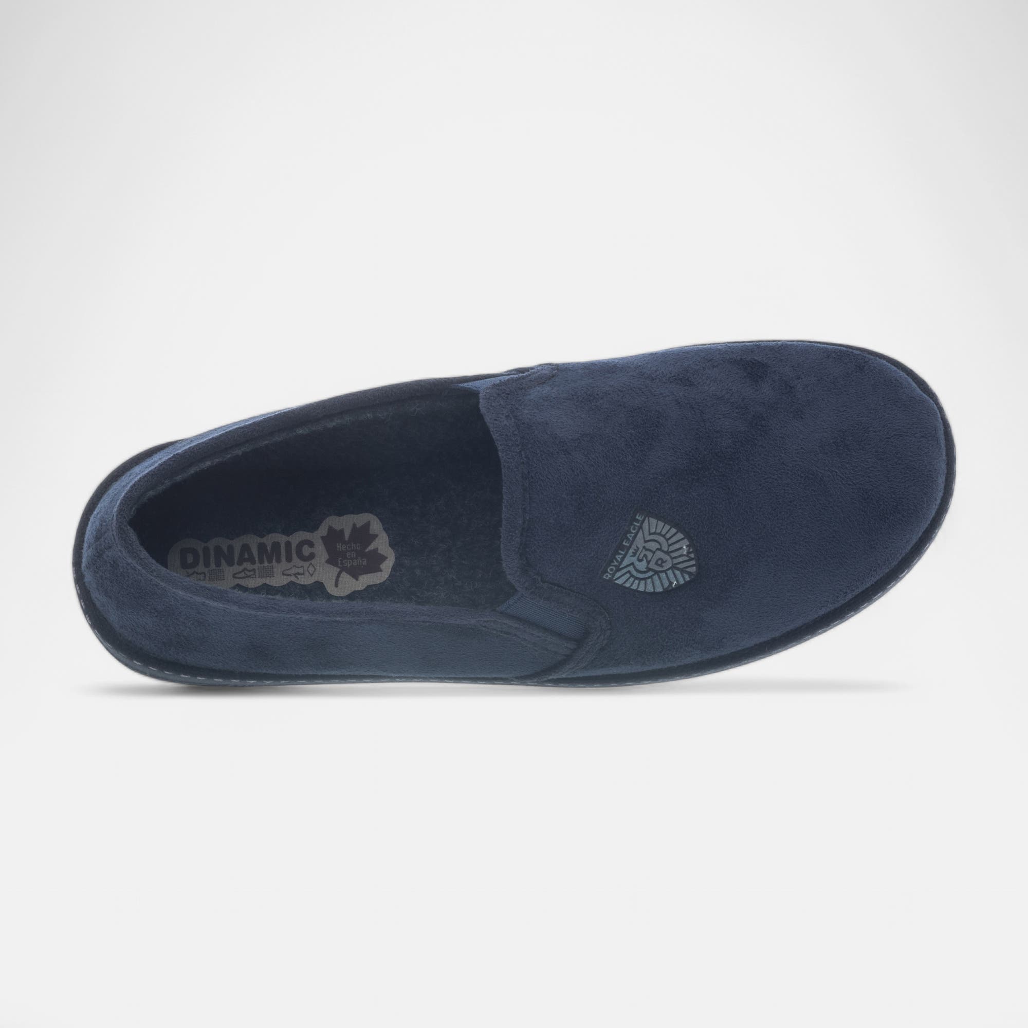 Pantoufles peluche Homme bleu marine