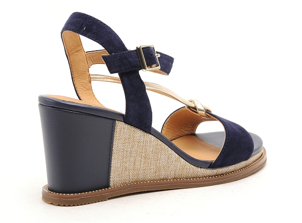Fugitive nu pieds talons femme irdil bleu