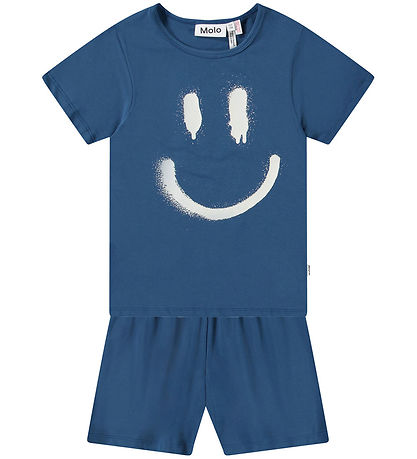 Molo Schlafanzug - T-Shirt/Shorts - Luvis - Best Blue