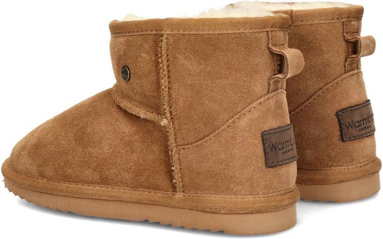 Warmbat Australia Wallaby gevoerde suède enkelboots camel Bruin Suede 33
