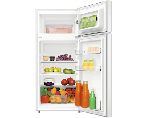 Amica DT 371 150 W koel-vriescombinatie, afmetingen (B x H x D): 474 x 1045 x 498 mm, koelgedeelte: 87 l, vriesgedeelte: 25 l