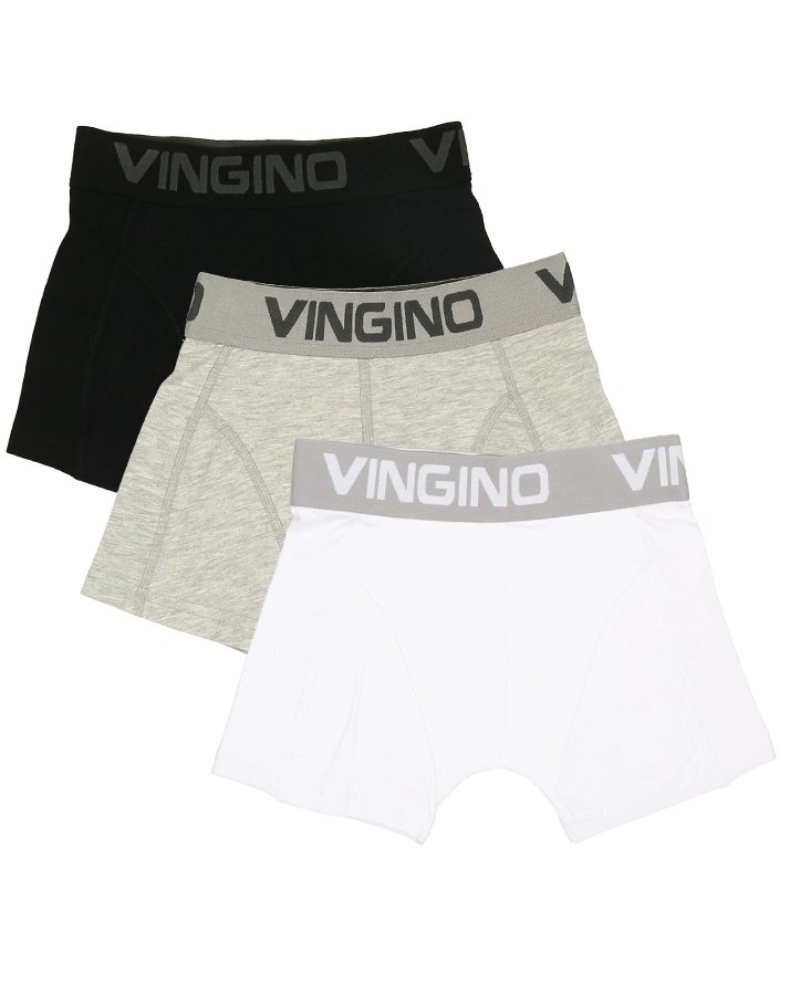 Boxershorts MULTICOLOR 3er Pack in schwarz/grau/weiß