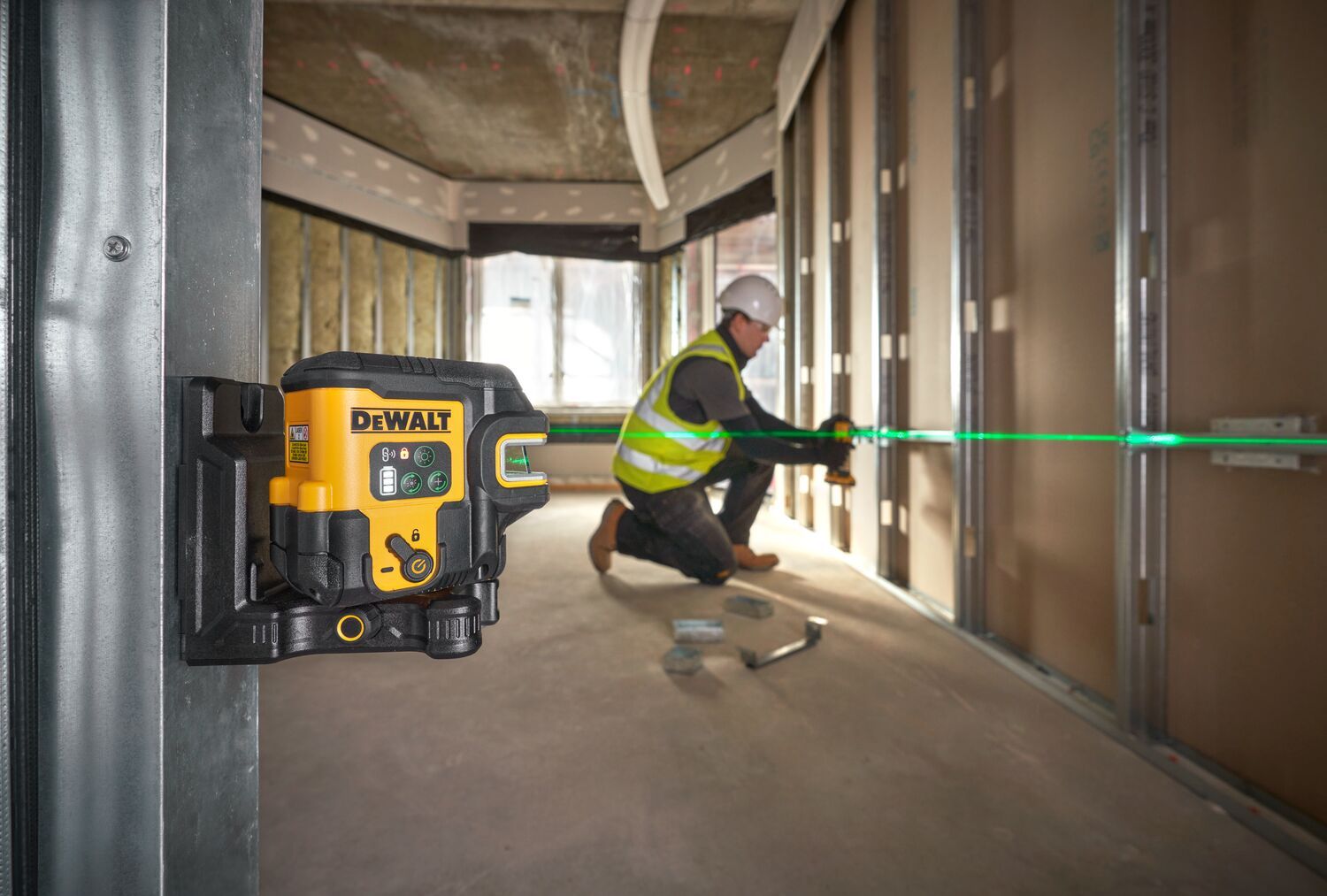 DeWALT DCLE14251GB 5-punt   kruislijnlaser groen USB-C