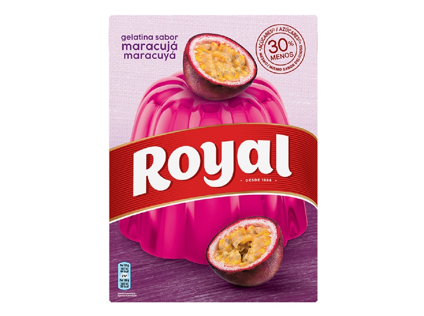 GELATINA ROYAL MARACUJÁ 2X57G