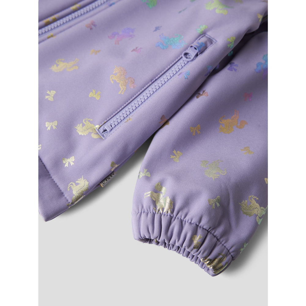 Køb Name It Sunlit Allium Bow Nmfalfa08 Softshell Jakke Foil Aop Fo