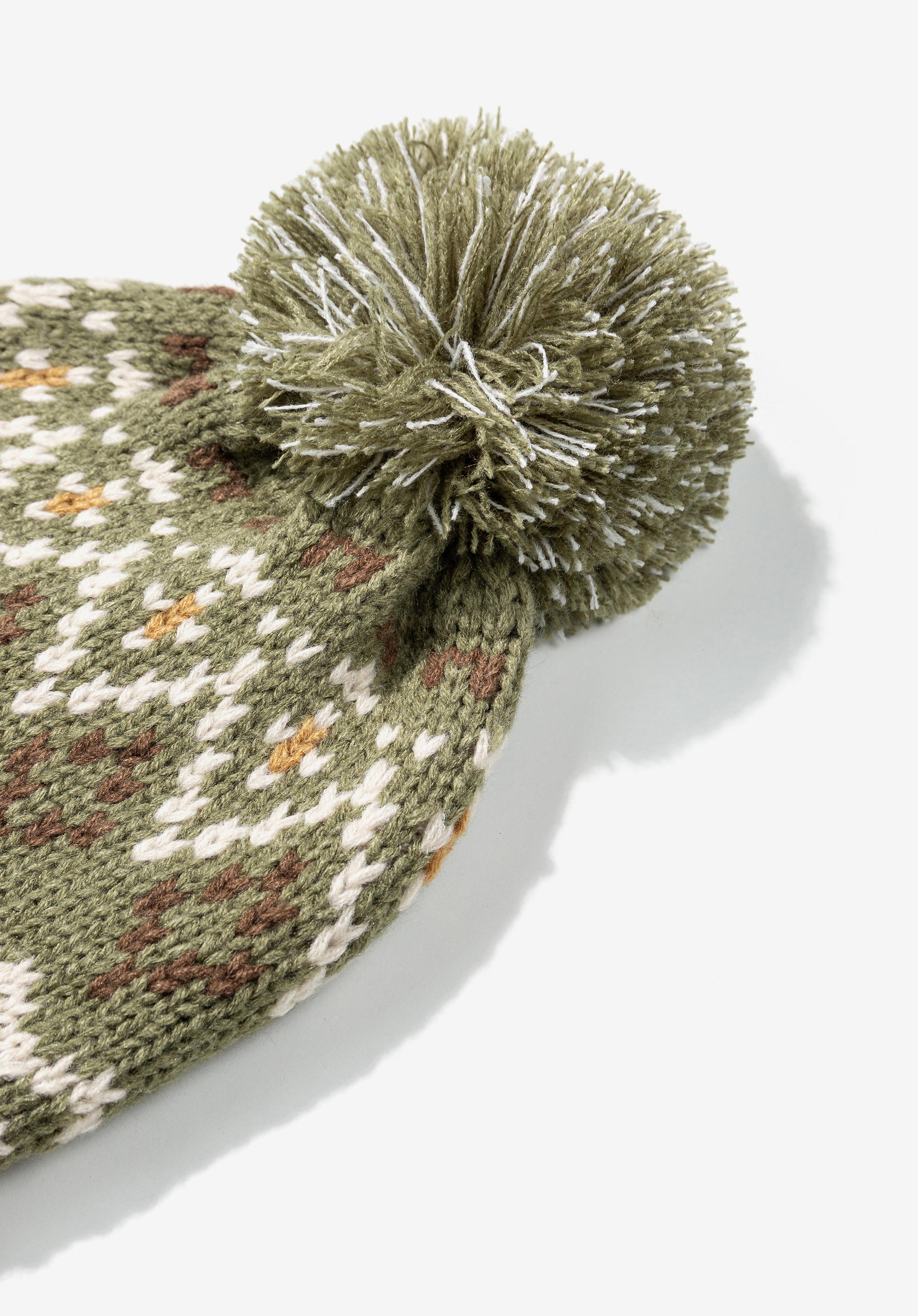 Gorro Estampado com Pompom