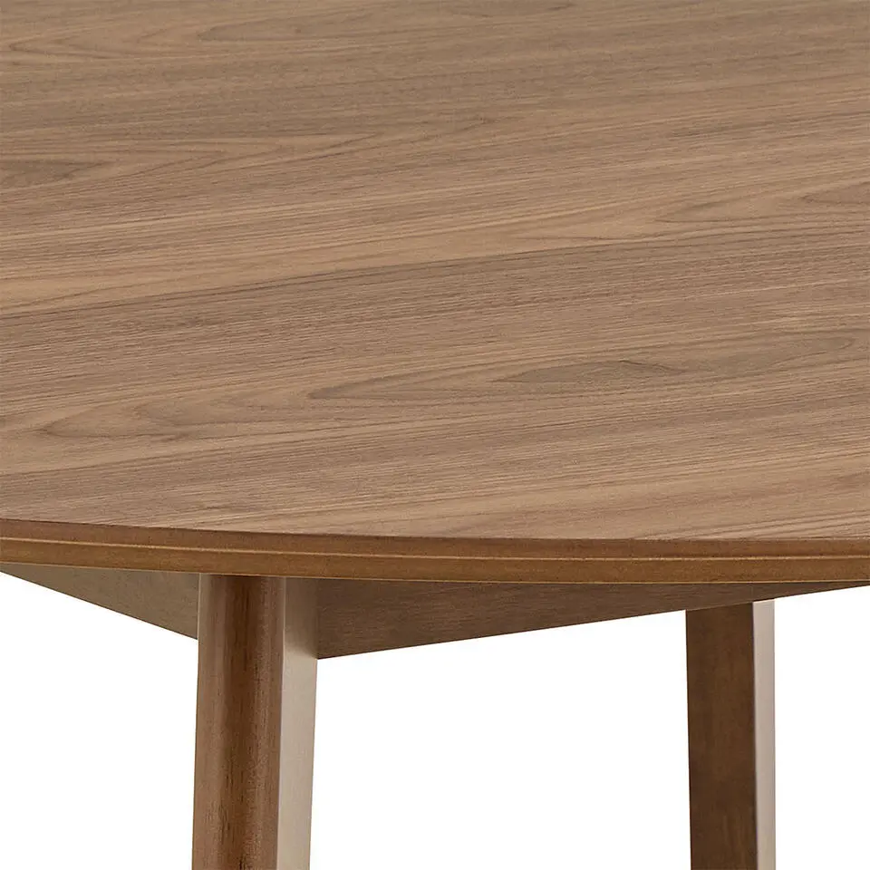 Eettafel Walnoot Rond - 140x140x76cm - Levi
