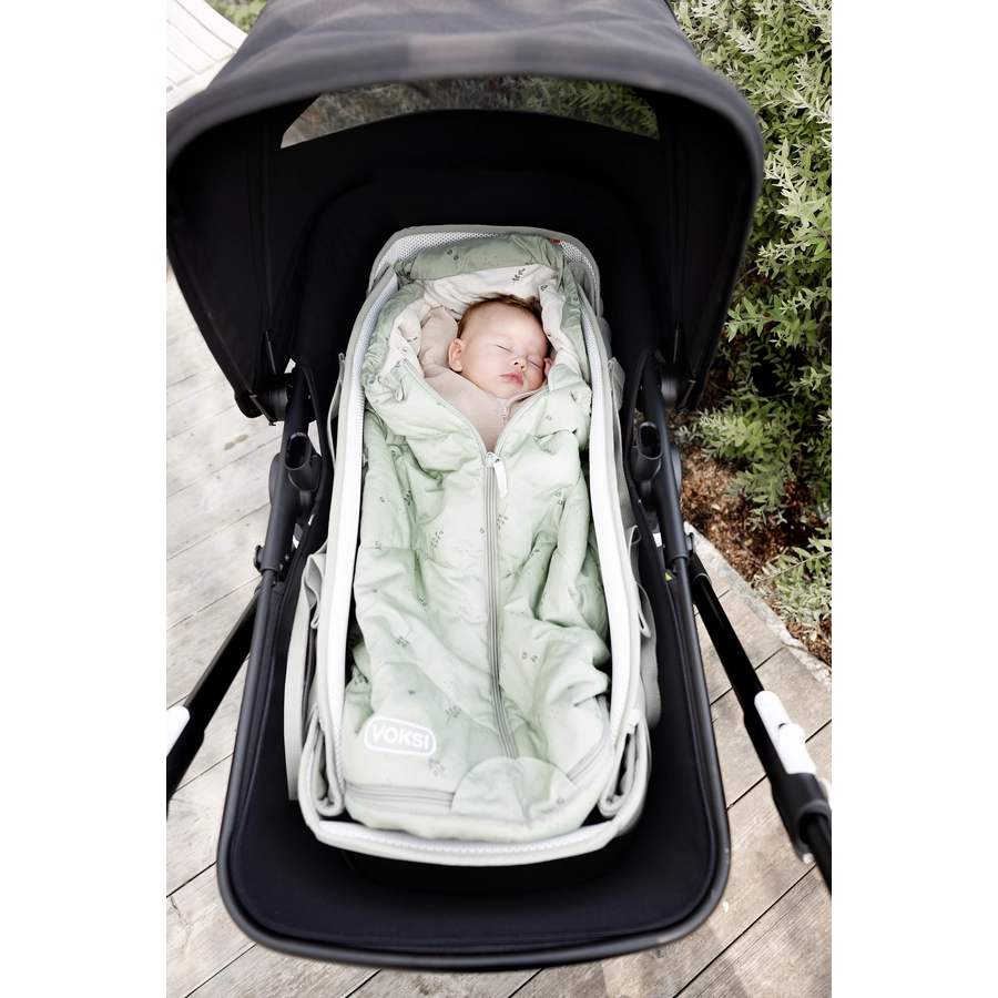 Voksi® Carry Me Fußsack MistyGreen Cream