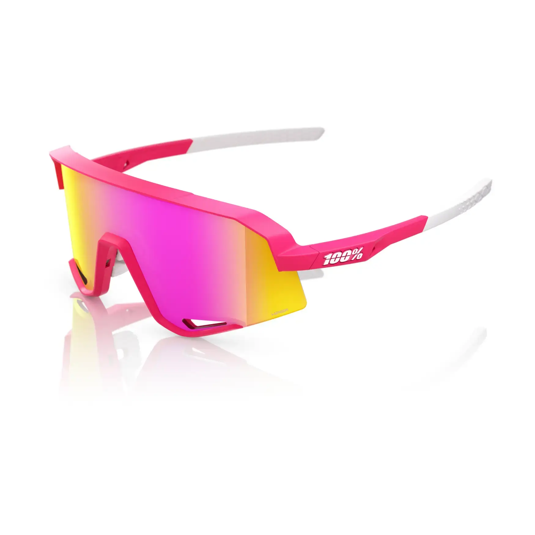 100% Slendale Sport Zonnebril Paars met HiPER Vital Pink Mirror Lens