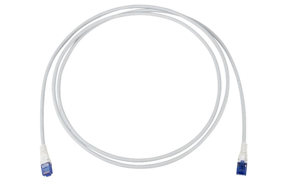 Patchkabel Cat 6, U/UTP, 0.5 m, GrauRangierkabel RJ45/u zu RJ45/u mit LSZH Mantel