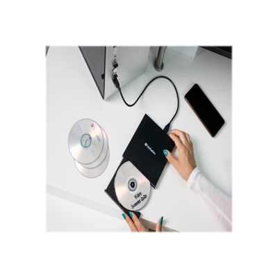 Verbatim Slimline - Lecteur de disque - DVD±RW (±R DL) - USB 2.0 - externe