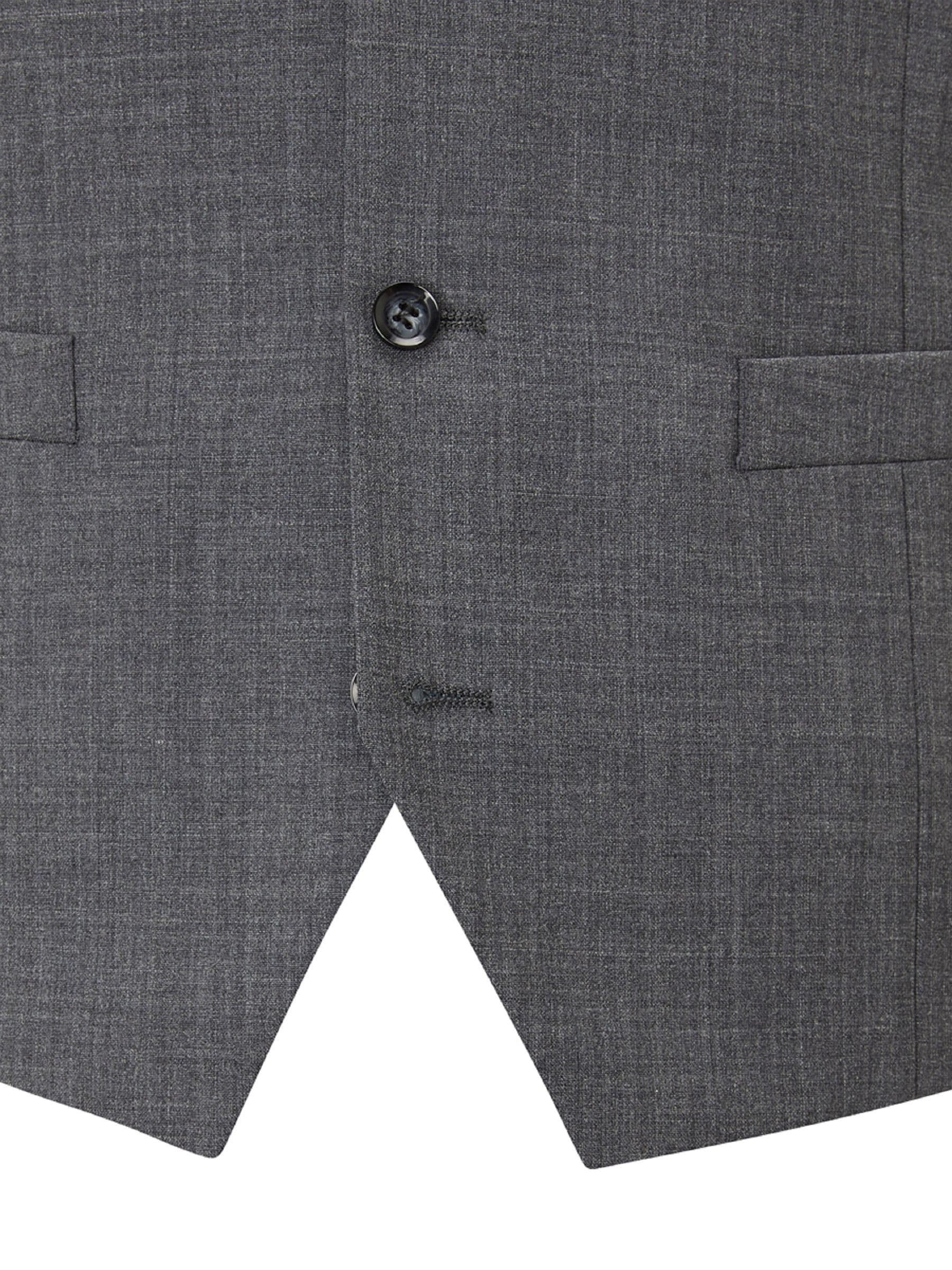 Grijs - Skopes Darwin gilet met single breasted en hoog wolgehalte