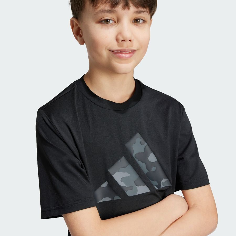 Adidas Train Essentials Seasonal Print Tee Kids