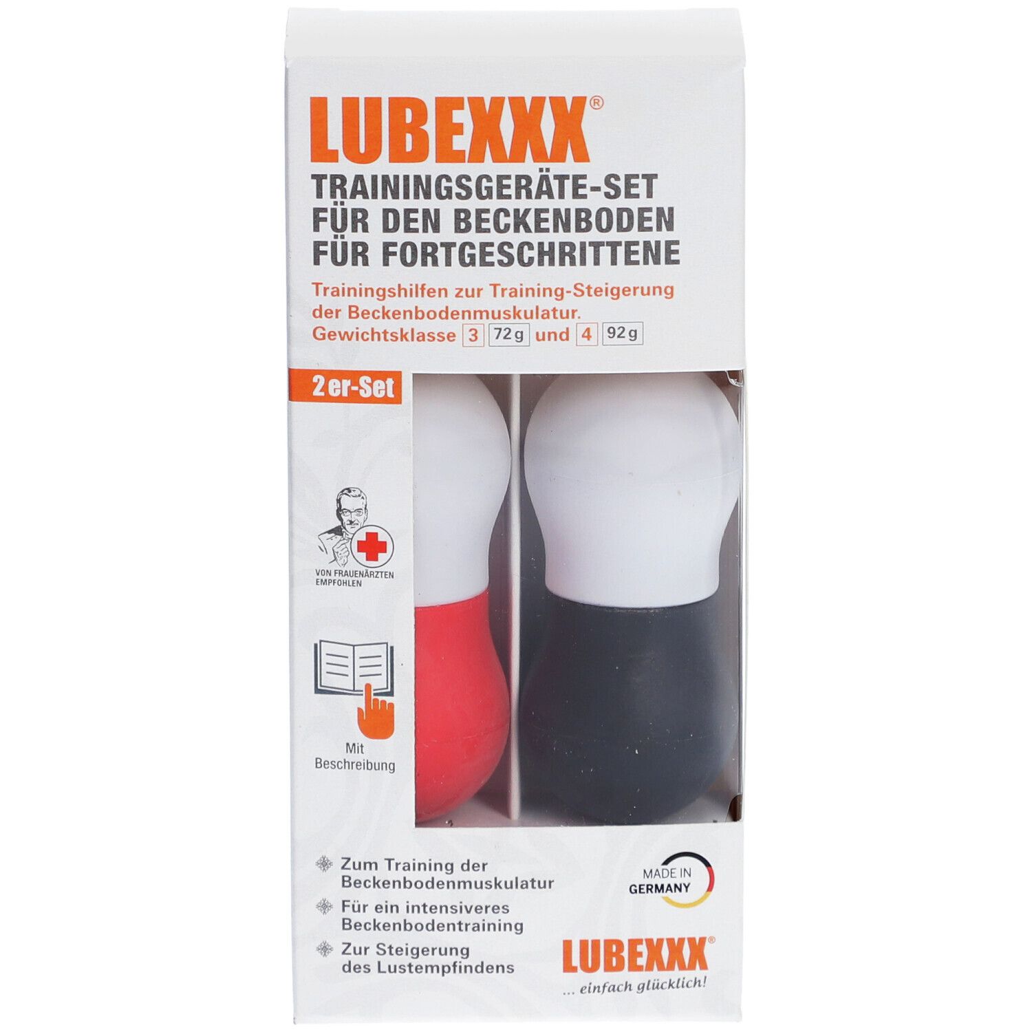 LUBEXXX® Beckenbodentrainer Set für Fortgeschrittene