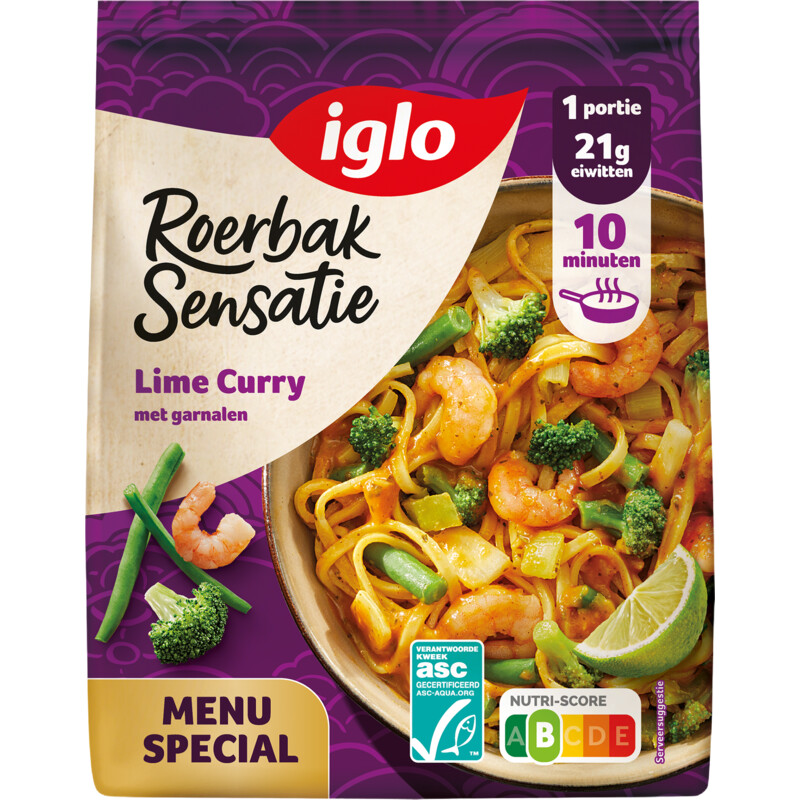 Iglo Roerbak senstaie lime curry