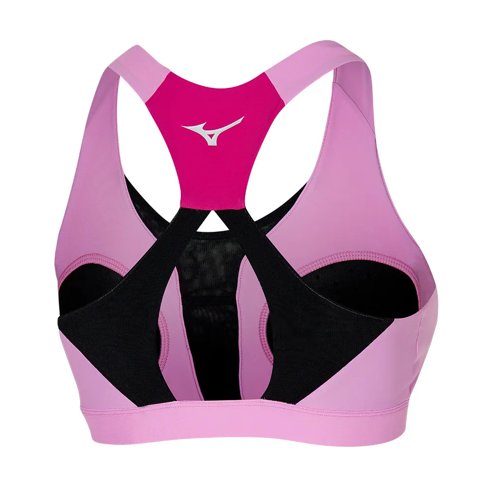 Mizuno HIGH SUPPORT - Brassière Femme pink peacock
