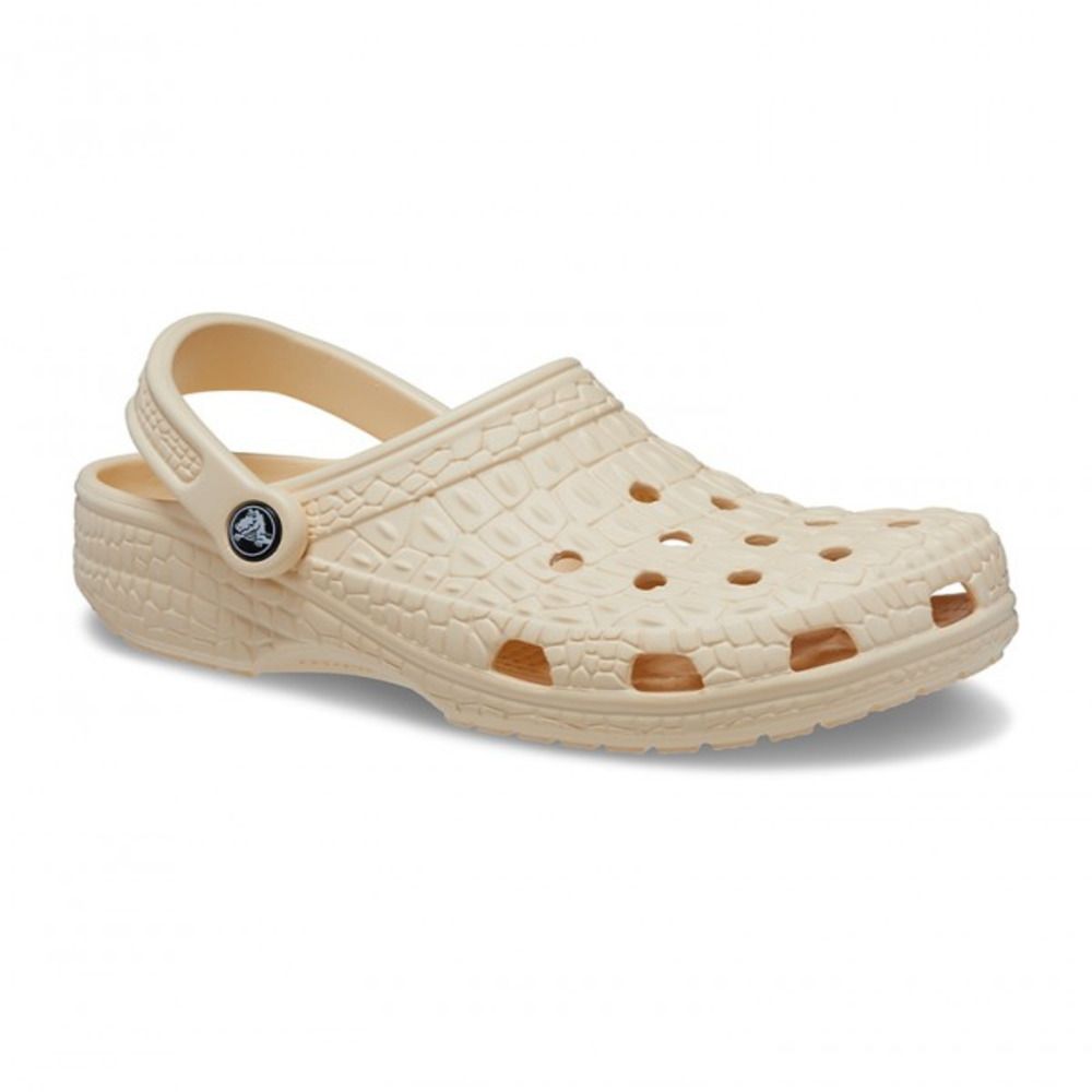 Crocs CLASSIC CROCSKIN - Sabots Femme vanilla