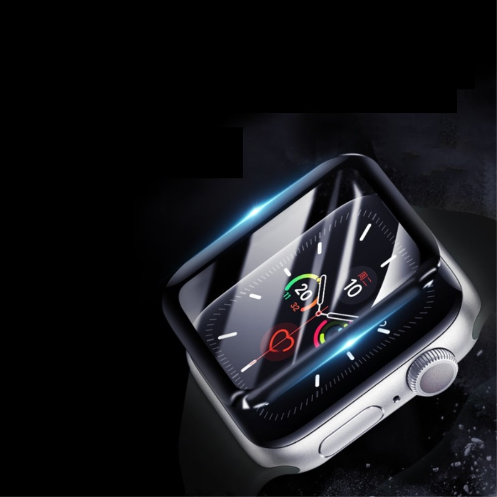 (2er Set) Wiwu - Apple Watch (38 mm) Panzer Glas Display mit Rahmen - Schwarz