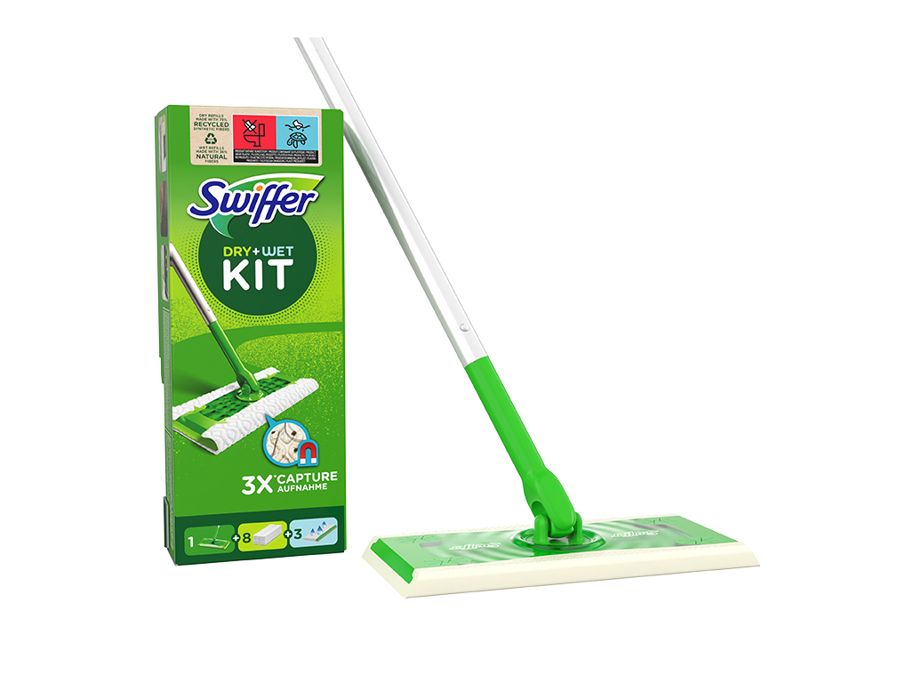 RECARGA MOPA SWIFFER 8 PANOS   3 HUMIDOS