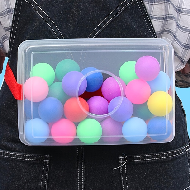 (31-tlg. Set) Schüttel Ball Spiel Party Shaking Game Twerk Pong für Kinder / Erwachsene inkl. Ping Pong Bälle / Box - Bunt