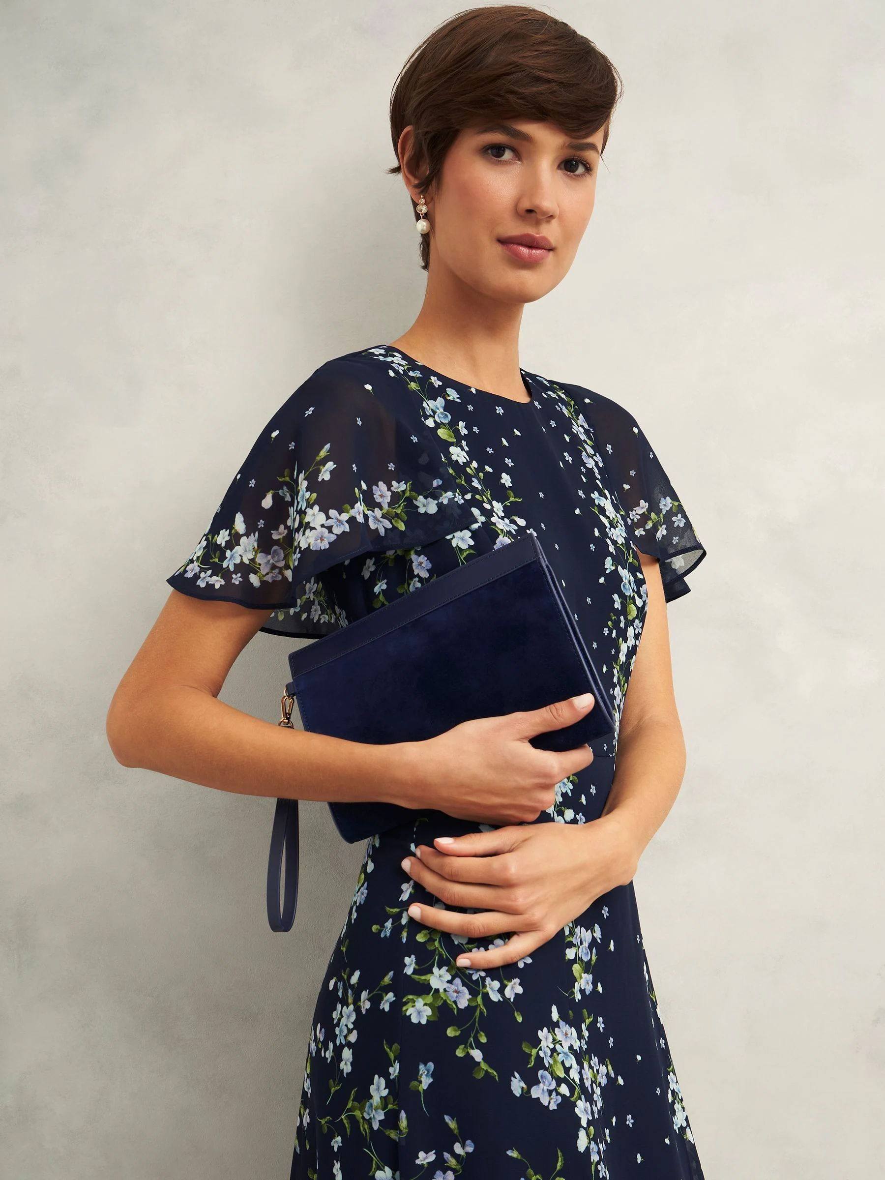 Blauw - Hobbs Catherine Wristlet Bag