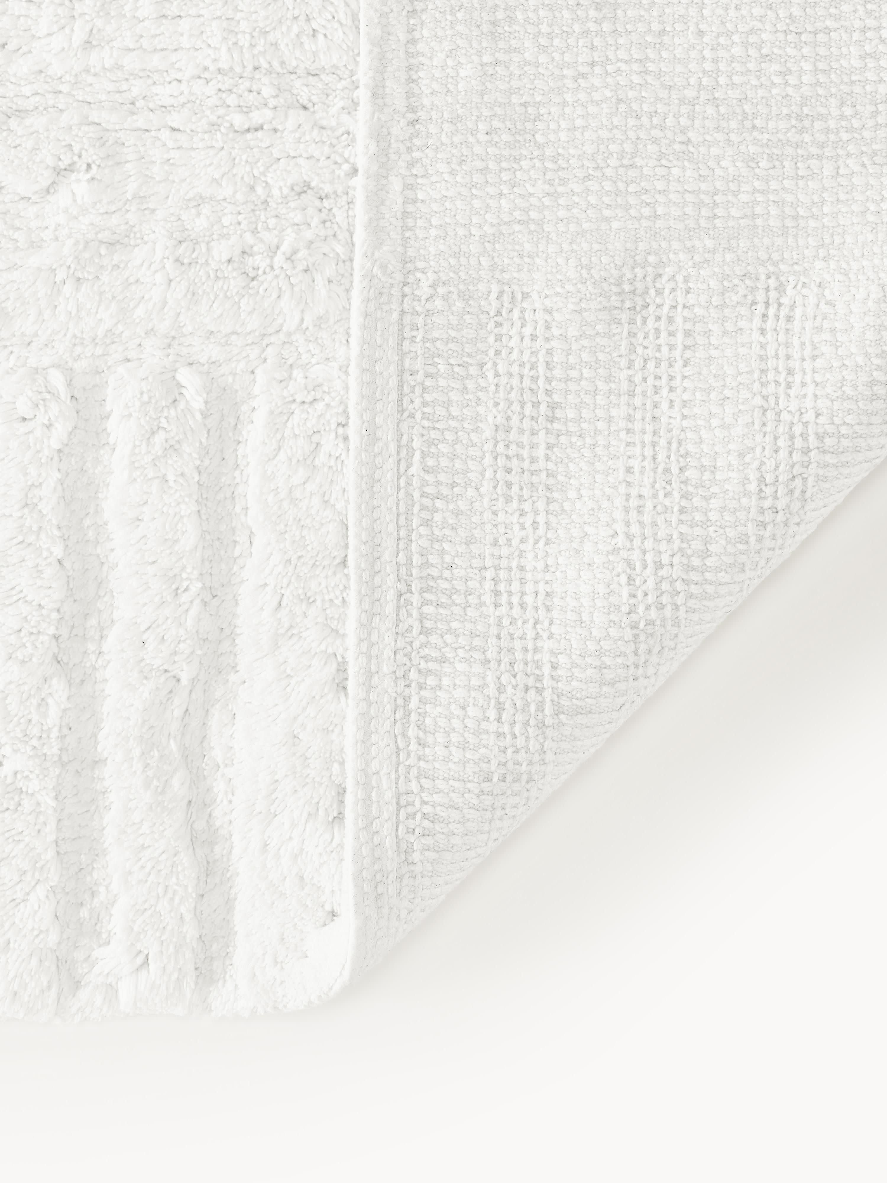 Badmat Tianna met hoog-laag structuur, antislip