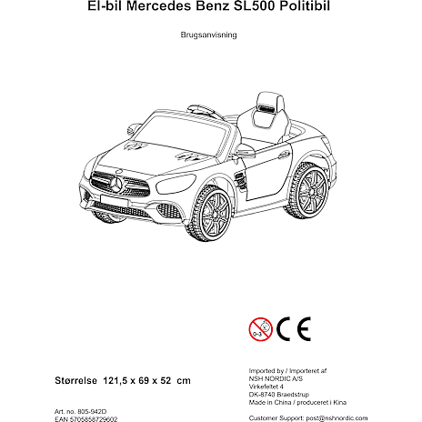 Mercedes-Benz SL500 politibil