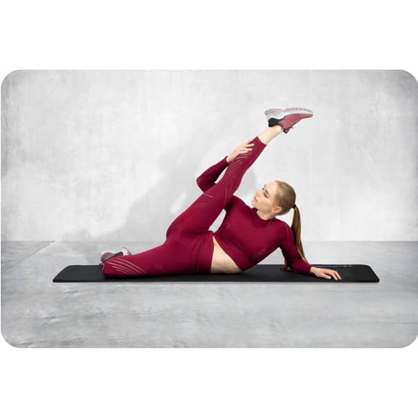 Treningsmatte med hull, tykk 183 x 60 cm Neo-Sport - 192000 svart