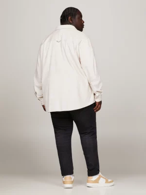 Camisa de veludo cotelê grosso com modelagem relaxada