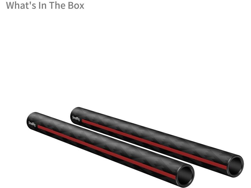 Smallrig 15 mm Carbon Fiber Rods (Paar, 8