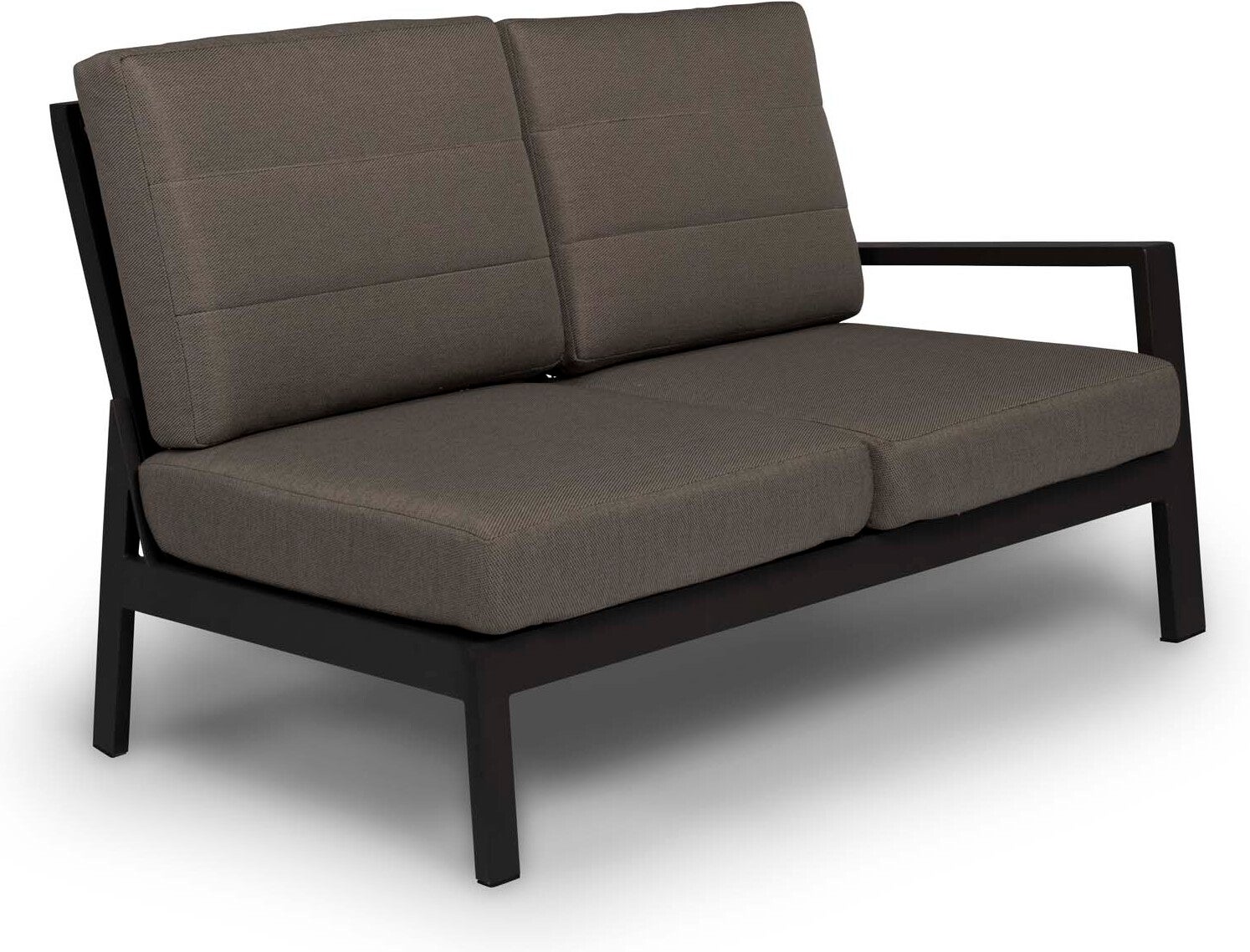 Tierra Outdoor 2-zits loungebank Queens aluminium antraciet links