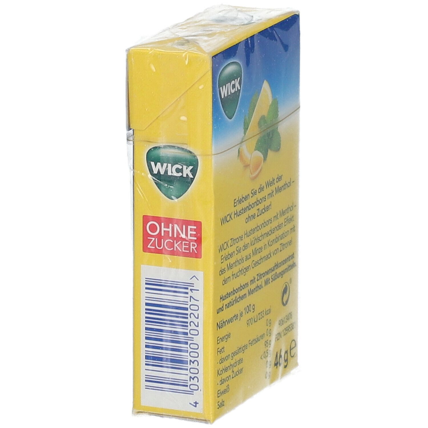 WICK Zitrone & natürliches Menthol ohne Zucker