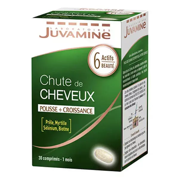 Juvamine para queda de cabelo, 30 comprimidos