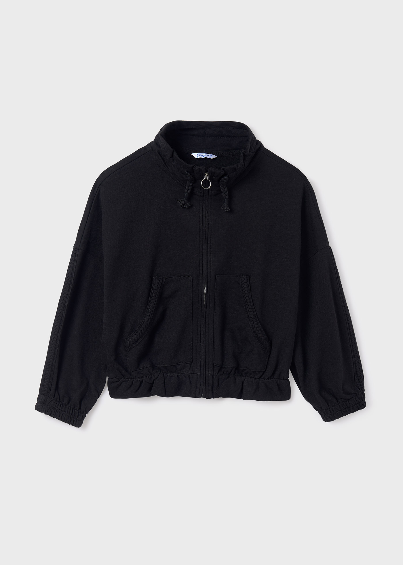 Moletom com zíper Better Cotton para meninas