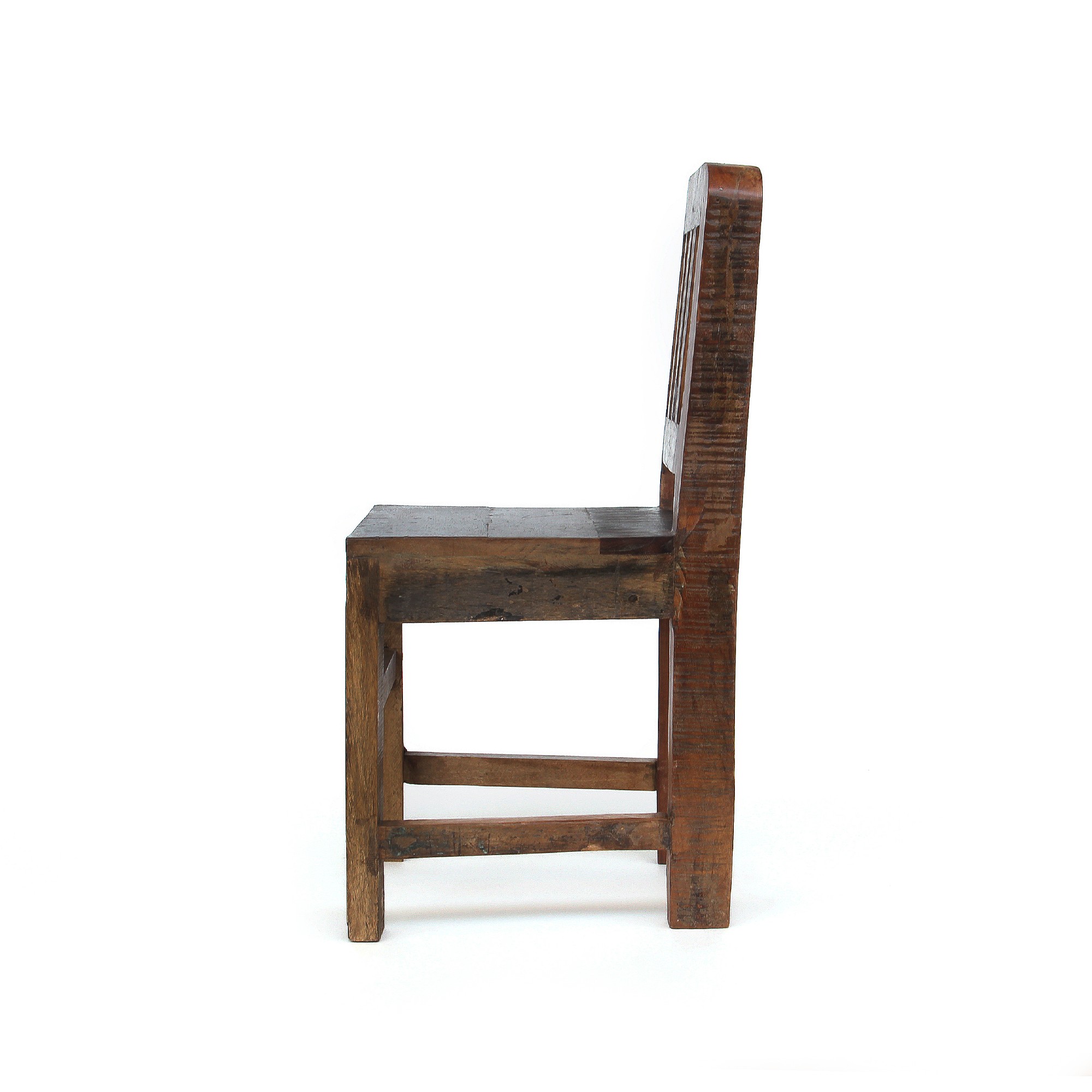 Kinderstuhl aus recyceltem Holz, B 31 cm, H 60 cm, T 34 cm von fischer's lagerhaus
