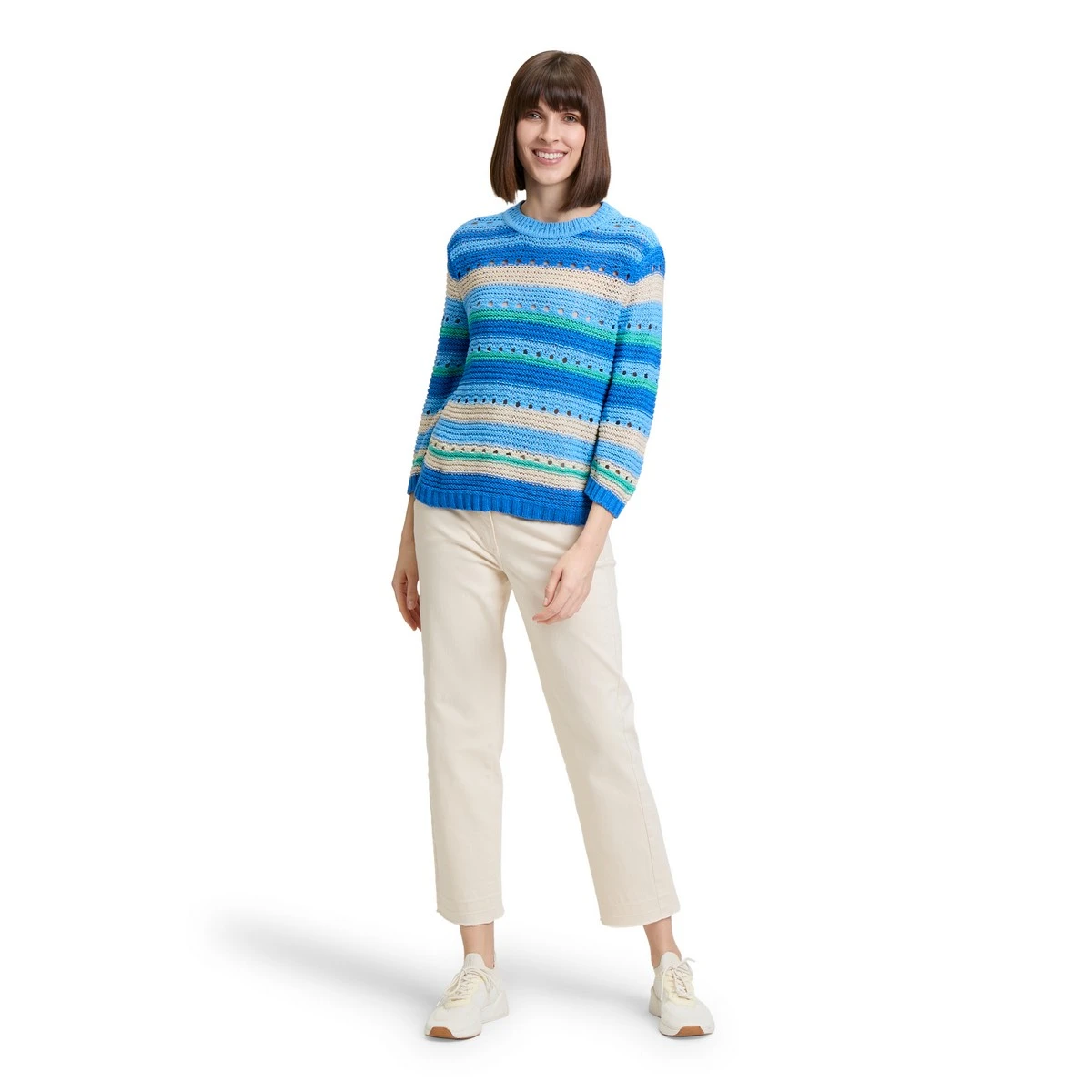 Dames Blouse 25015 blouse streep oversized