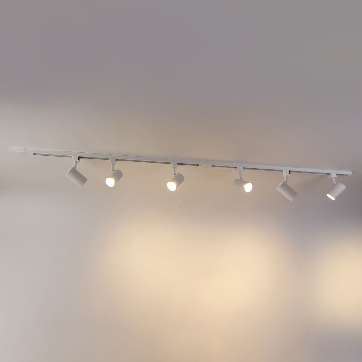 Modern railsysteem met 6 spots wit 1-fase 200cm - Iconic Jeana