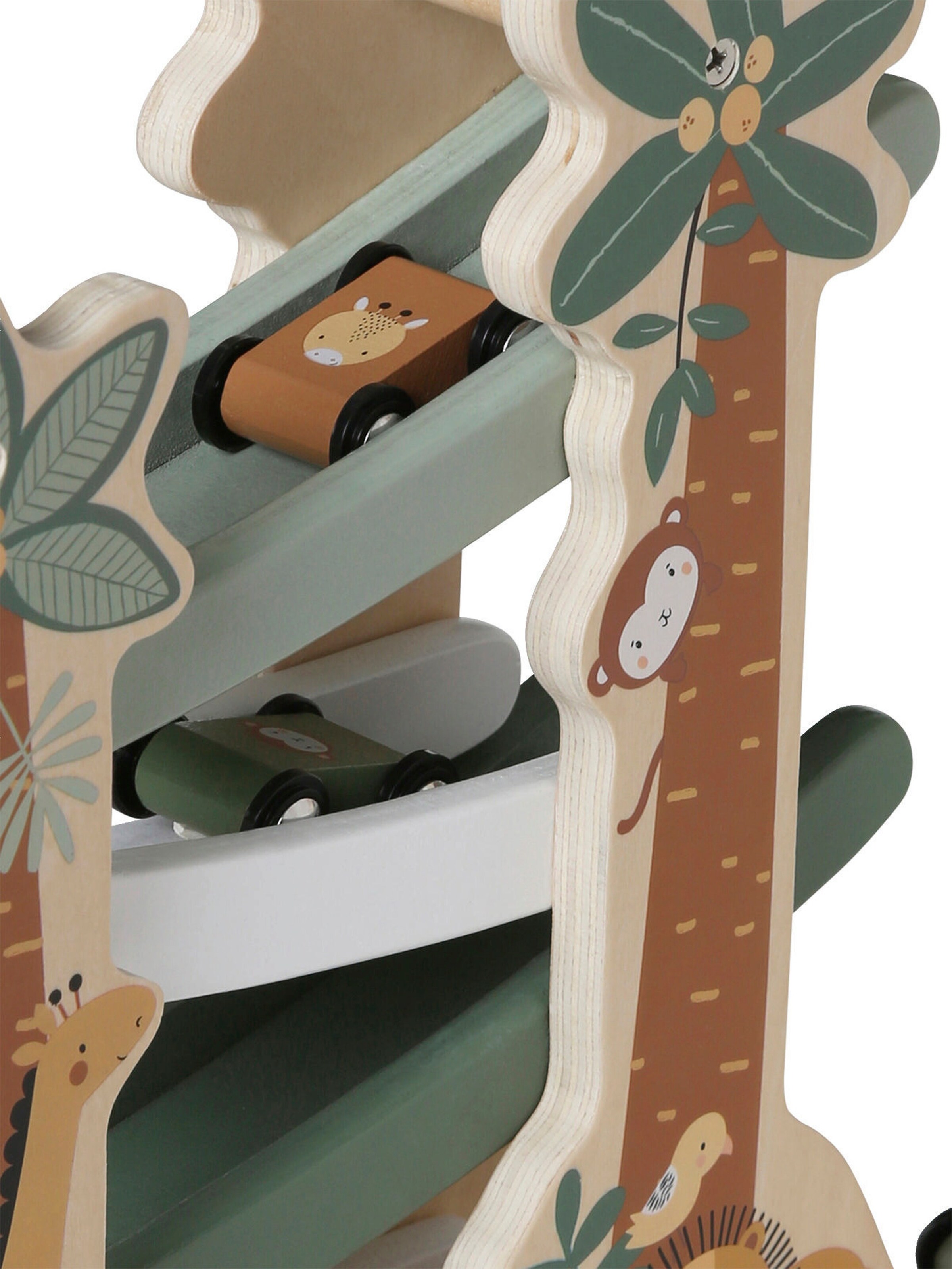 Vertbaudet Tier-Kugelbahn aus Holz FSC® grün