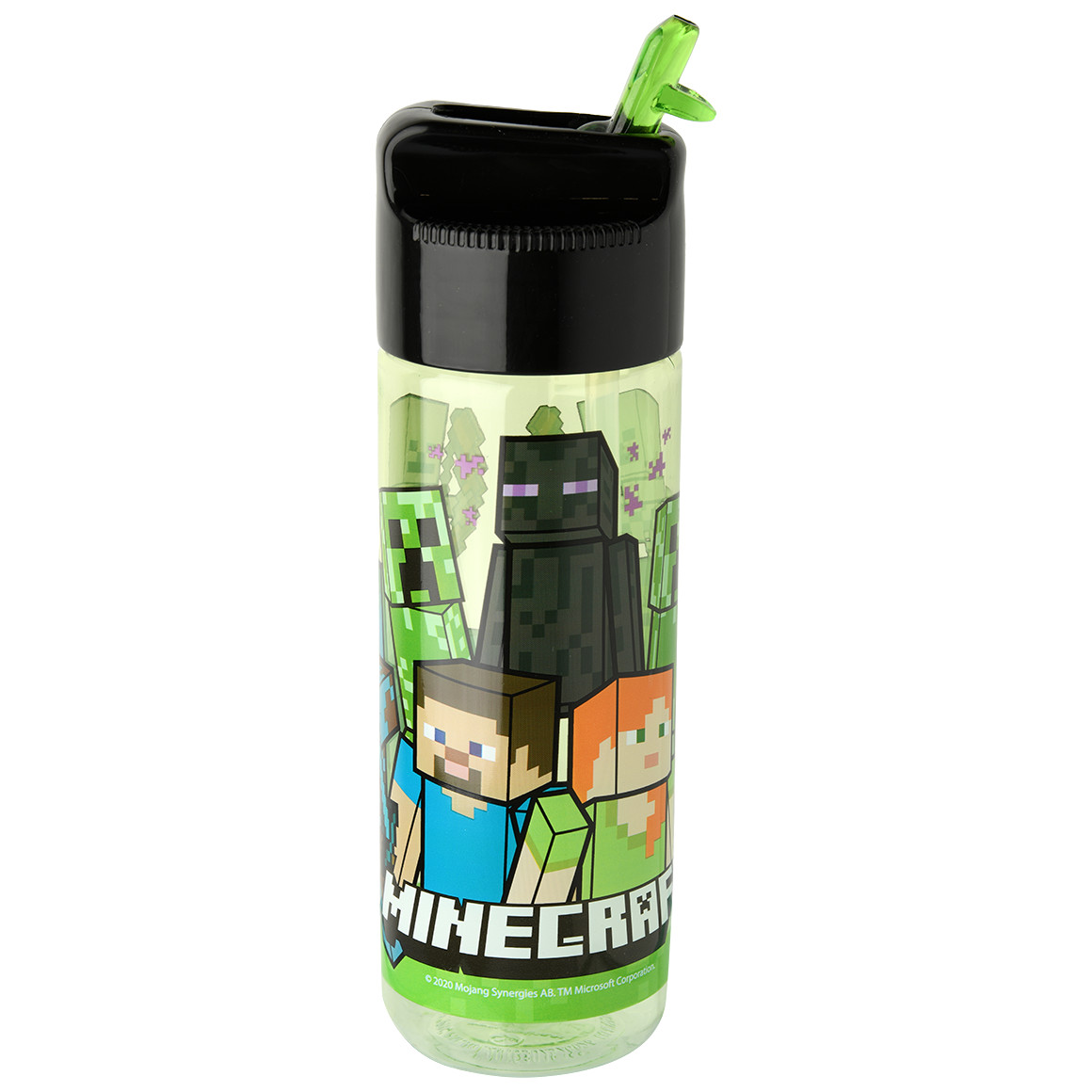 Topolino Minecraft Trinkflasche ca. 540 ml schwarz / grün
