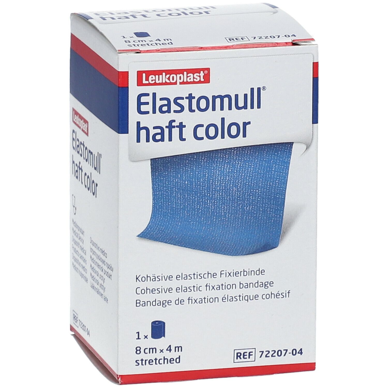 Elastomull® haft color 8 cm x 4 m blau