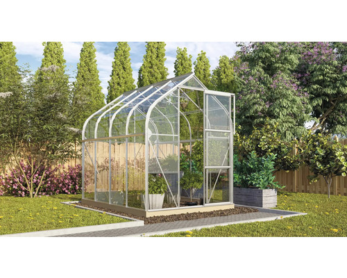 Vitavia Orion 5000 kas, enkelvoudig veiligheidsglas 3 mm, 202x257 cm, aluminium