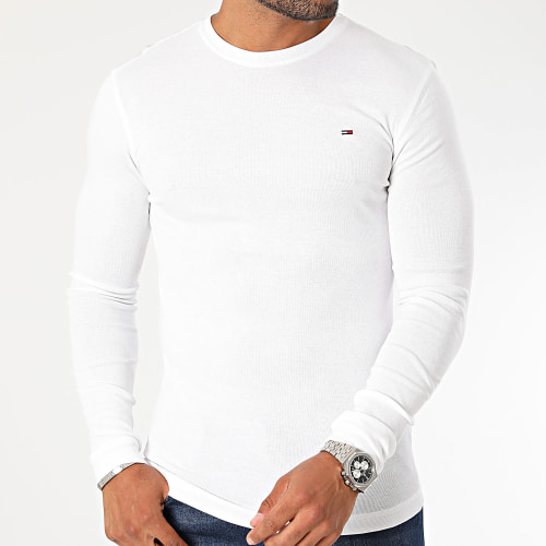 Lot De 2 Tee Shirts Manches Longues Original Rib 4409 Blanc Noir