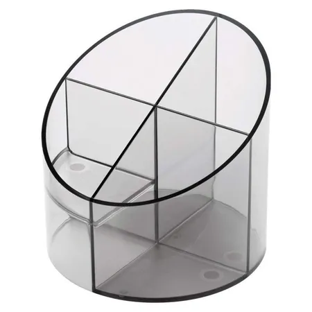 Helit H6390208 Multiköcher, hochglanz transparent grau, 110mm